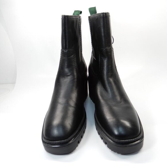 Pikolinos Valladolid Ankle Boots Size 38 7.5 8 Chunky Mid Heel Black Leather NEW - Picture 6 of 16